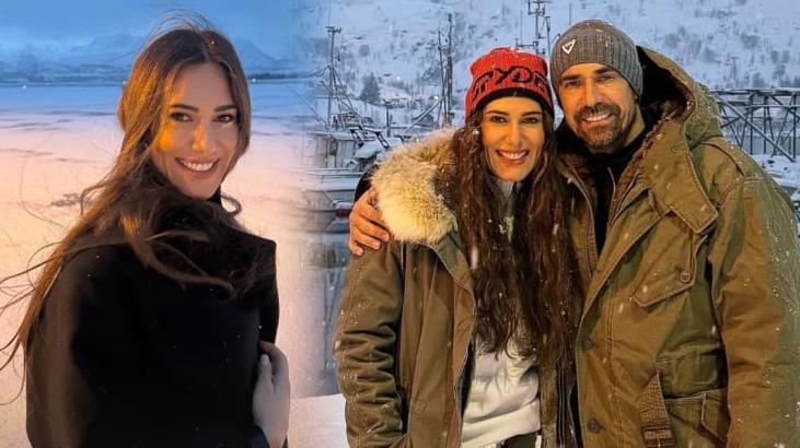 İbrahim Çelikkol, Norveç soğuğunda aşka geldi! Romantik paylaşım